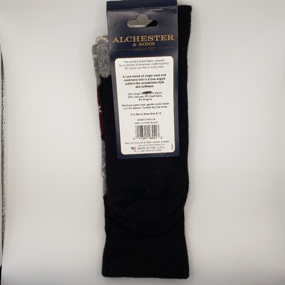 Alchester & Sons / B.Ella Underwear & Socks Mens Cashmere Dress